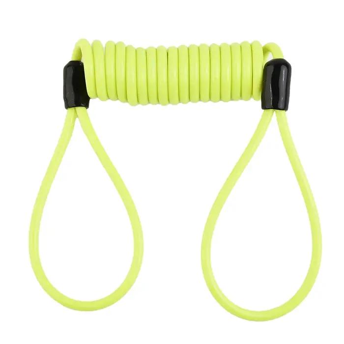 Serrure de câble à ressort de vélo de 1.2m, corde antivol, alarme, disque de verrouillage pour moto/