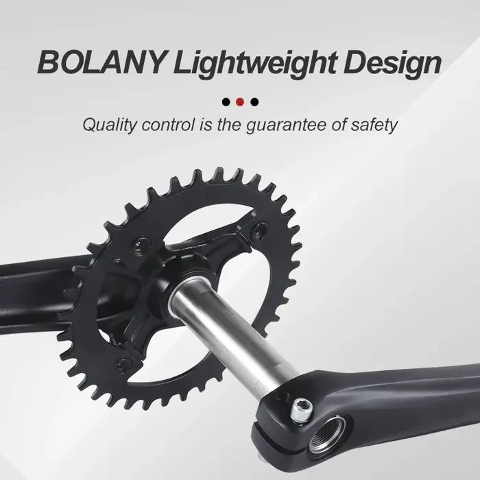 Pédalier Intégré BOLANY VTT Alliage Aluminium BB68 Longueur Manivelle 170mm Plateau Unique 32T-36T BCD 104mm Occasions Spéciales
