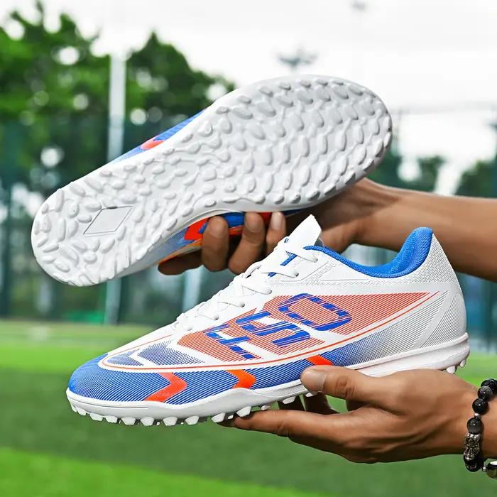 Chaussures de football pour hommes, chaussures de sport TF pour adultes, chaussures de football légè