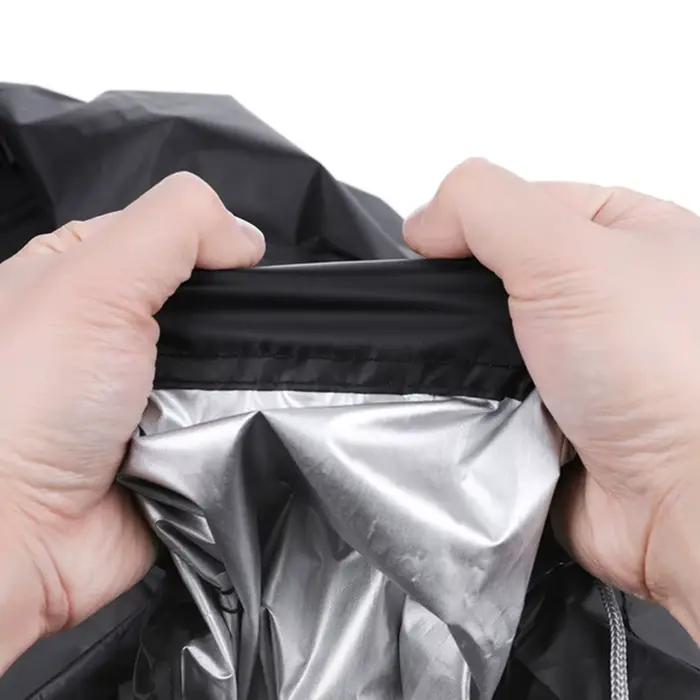 Couverture imperméable pour foyer de Patio, protection UV noire, abri pour barbecue, jardin extérieu