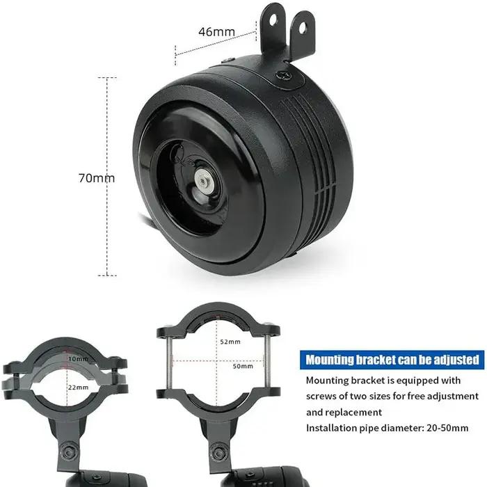 125db USB rechargé vélo cloche électrique moto Scooter vélo électrique klaxon sûr antivol alarme clo