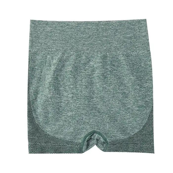 Shorts de sport taille haute pour femme, sans couture, extensibles, pour le cyclisme, shorts de yoga