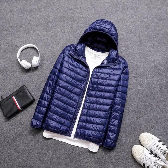 Doudoune Ultra Légère pour Homme, Manteau Respirant, Pliable, Degré d'Eau et de Vent, Grande Taille,