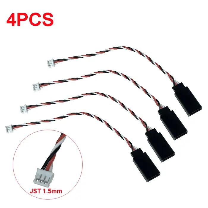 4 pièces JST 1.5mm 3 broches mâle femelle et Style JR pour Mini récepteur convertisseur de prise de