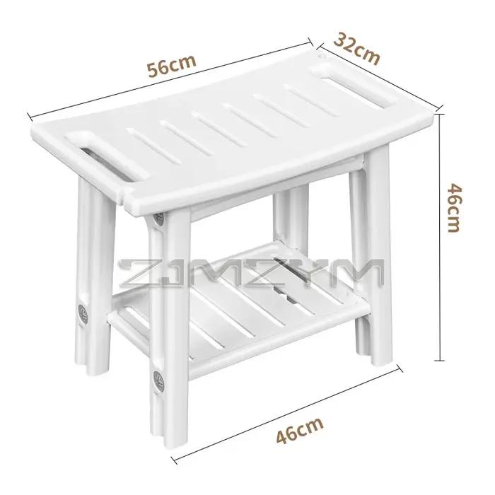 Tabouret de douche pliable et antidérapant pour femmes âgées et enceintes, banc de salle de bain, si