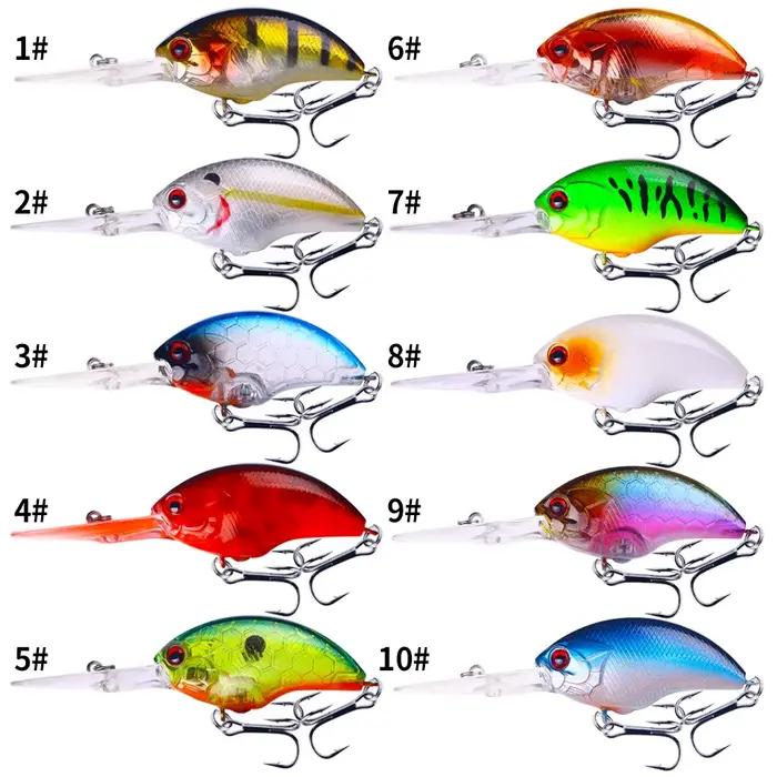 Leurre de pêche en plastique durable 9cm triple crochets robustes pour pêcheurs amateurs et experts occasions spéciales