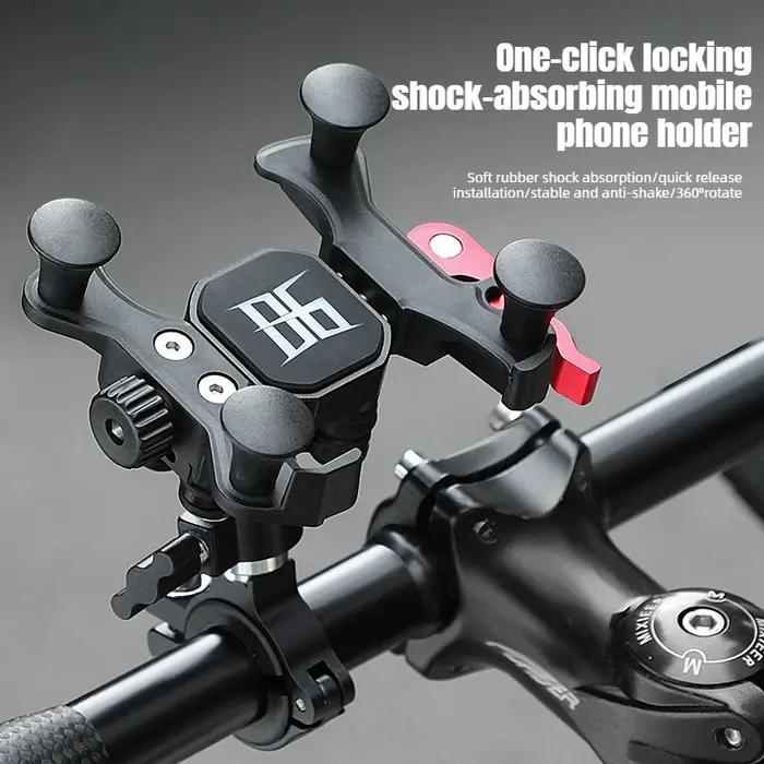 Support de téléphone pour vélo et moto clip gps rotatif 360 degrés adaptable pour randonnée vtt course cycliste activités outdoor
