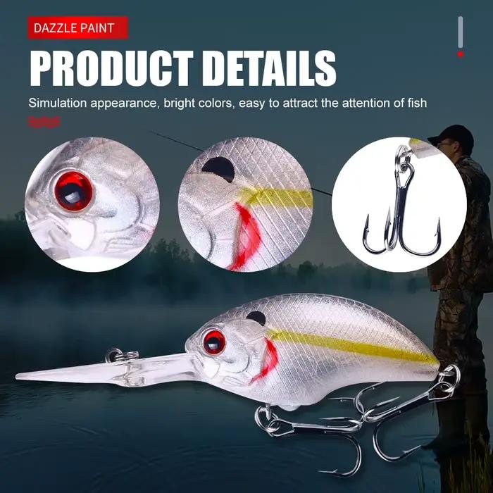 Leurre de pêche en plastique durable 9cm triple crochets robustes pour pêcheurs amateurs et experts occasions spéciales