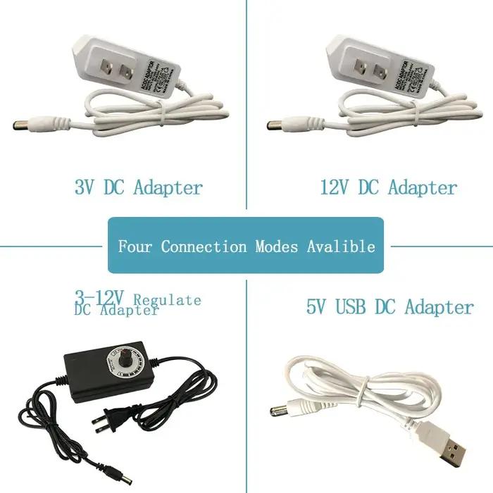 Interrupteur et adaptateur de télécommande sans fil, marche/arrêt 3V/5V/12V AC/DC, alimentation avec