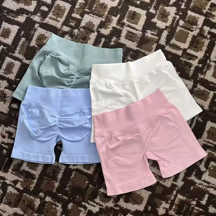 Shorts de sport pour femmes, shorts de cyclisme, shorts de yoga, leggings sans couture, taille haute
