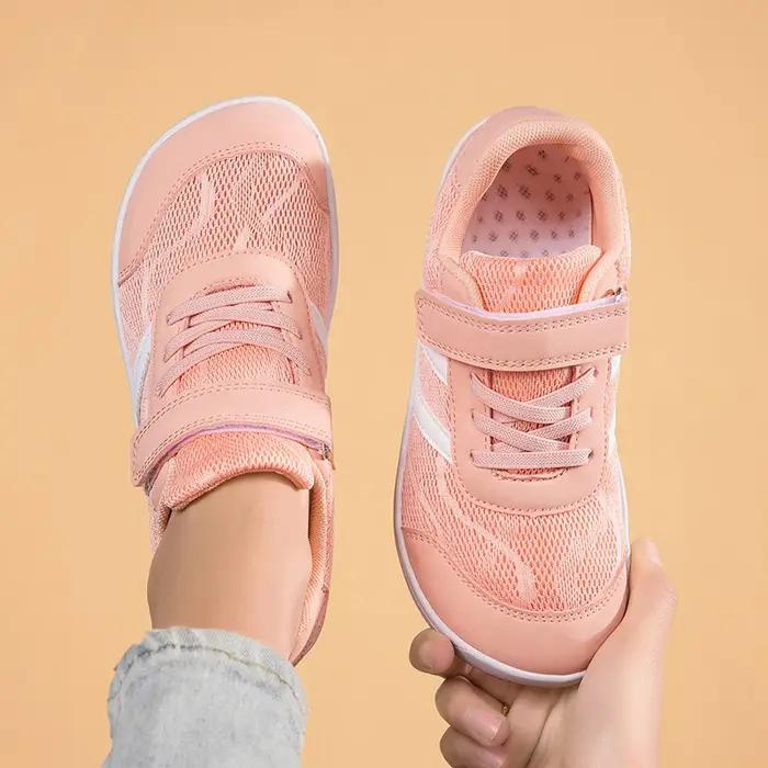 Nouvelles baskets pour garçons et filles, chaussures larges pour enfants, chaussures pieds nus natur