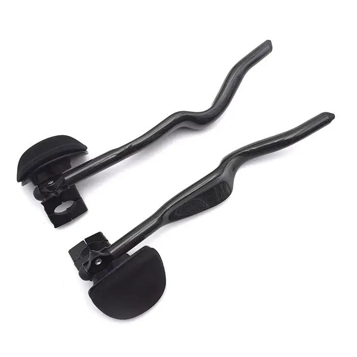 Vélo de route Triathlon temps d'essai 3K repose-vélo entièrement en carbone guidon TT 35 degrés pour extension de guidon Aero avec clip occasion course endurance triathlon