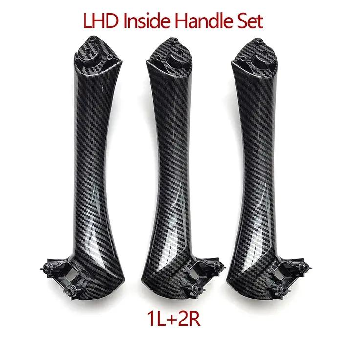 Poignée de traction d'accoudoir de porte intérieure en Fiber de carbone LHD RHD, pour BMW série 3 E9