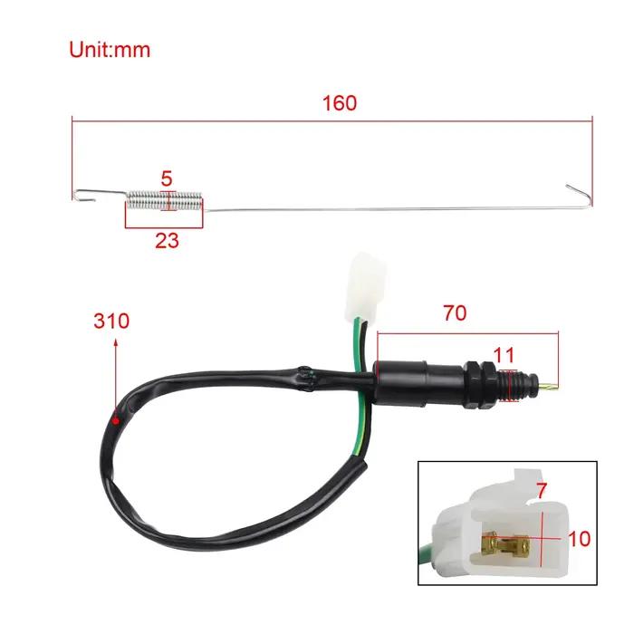 Interrupteur de feu de freinage arrière universel pour Honda Kawasaki Suzuki Yamaha Harley Motocycle