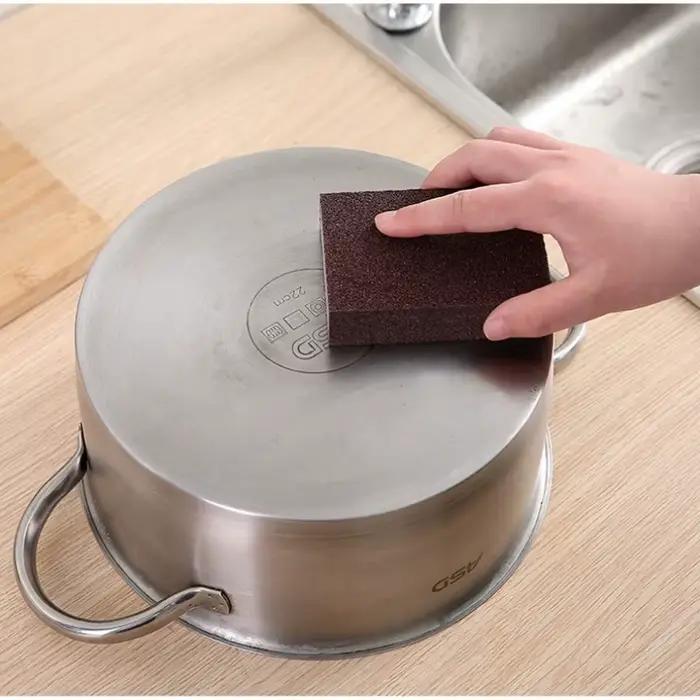 Éponge magique Nano gomme antirouille brosse plat Pot nettoyage émeri détartrage propre frotter Pots