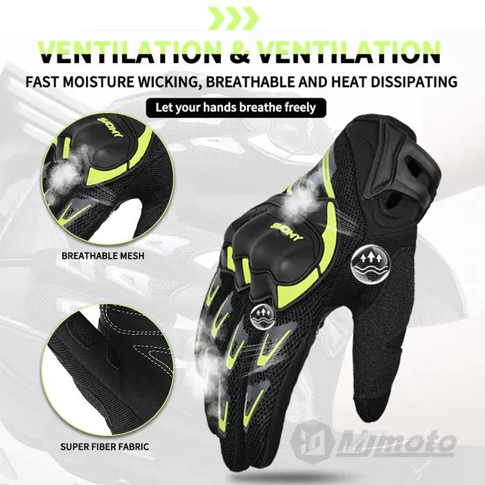Suomy gants de Moto été maille respirant gants de Moto hommes femmes écran tactile gants de Motocros