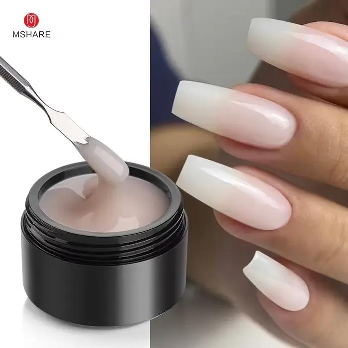 MSHARE 50ml naturel ongles Gel constructeur Nalil Tpo gratuit auto-nivelant Gel pour Extension d'ong
