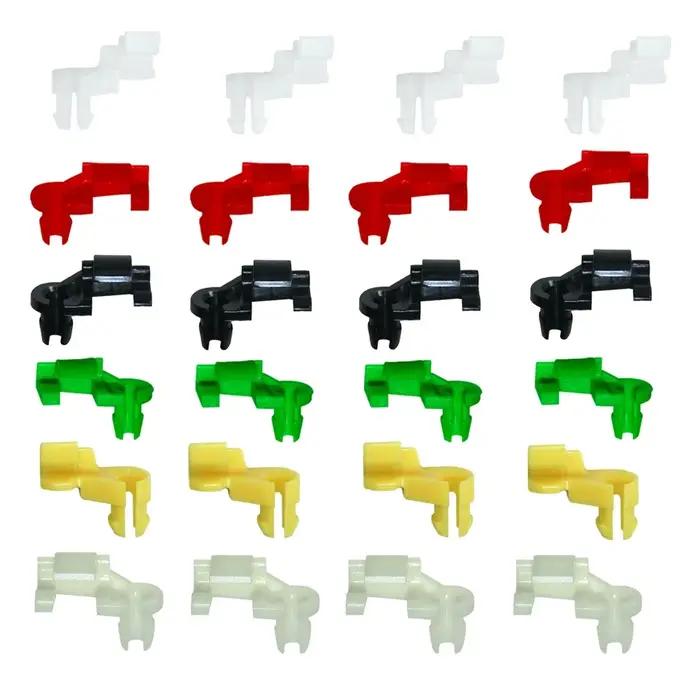 Clips de tige de verrouillage de porte de voiture en plastique et Nylon, 24 pièces, attaches de pous