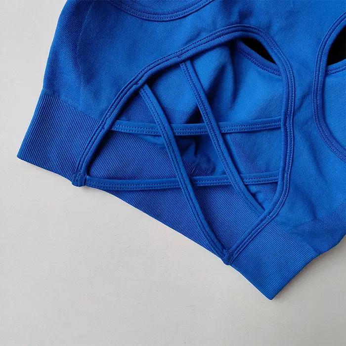 Ensemble fitness femme soutien-gorge sport tailles hautes levage hanches short yoga dos nu pour activités physiques intensives et style sportif