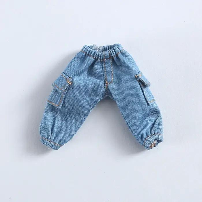 Vêtements pour bébé OB11, accessoires de poupée BJD 1/12, salopette, pantalon, T-shirt à manches cou