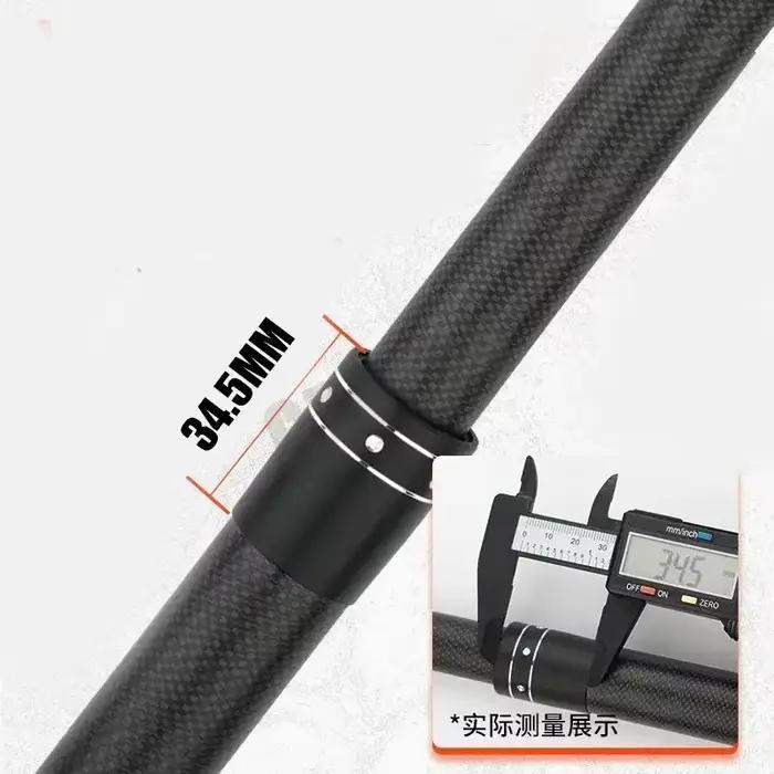 Canne télescopique carbone pêche mer bateau distance lancer 50kg 2.1-4.5m neuve