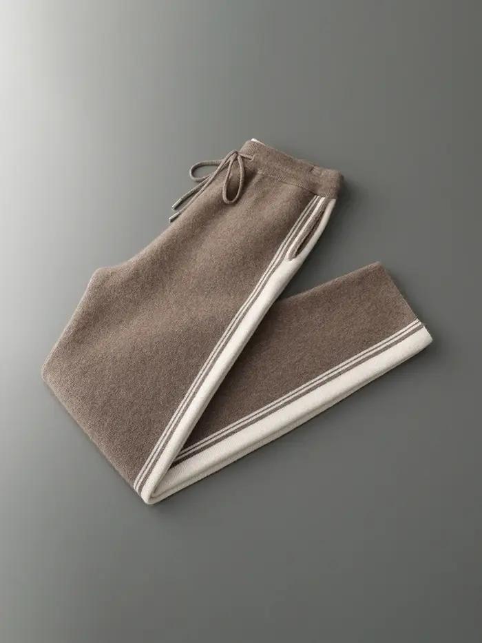 Ensemble deux pièces 100% laine mérinos pour hommes, Cardigan à col à capuche avec fermeture éclair