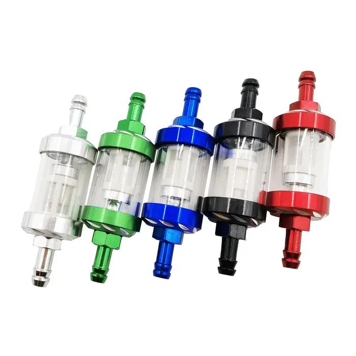 Filtre à carburant intérieur de Moto 8mm, filtres à essence + tuyau de conduite de carburant d'essen