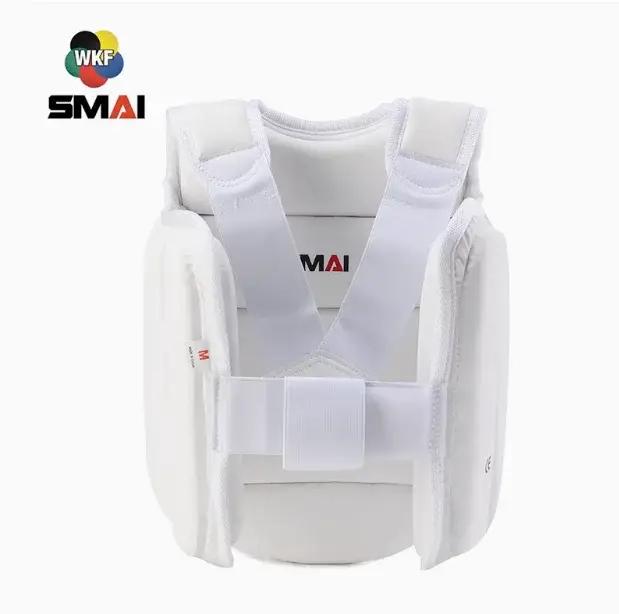 Protection poitrine karaté SMAI épaisse WKF - Équipement martial extérieur certifié sécurité