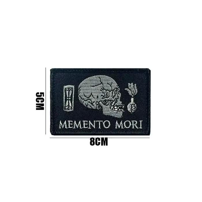 Patch de broderie de crâne, brassard militaire, badges DulMorale, patchs à crochet et boucle, vêteme