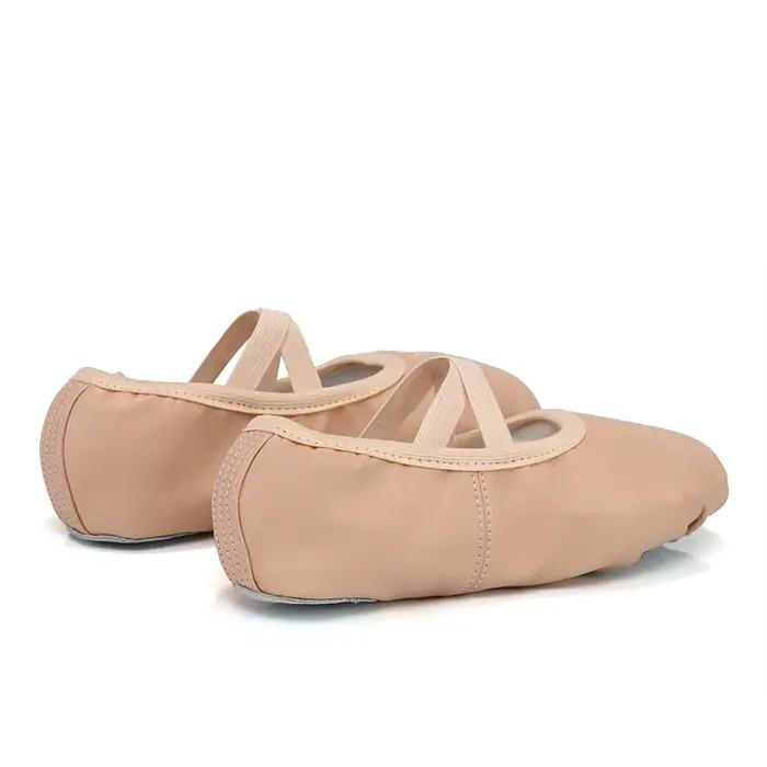 Chaussures de danse de Ballet pour filles et femmes, chaussures plates pour dames, pantoufles de Bal