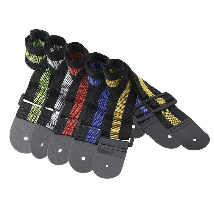 Sangle de guitare réglable en Polyester, impression de haute qualité, Style ethnique, pur coton brod