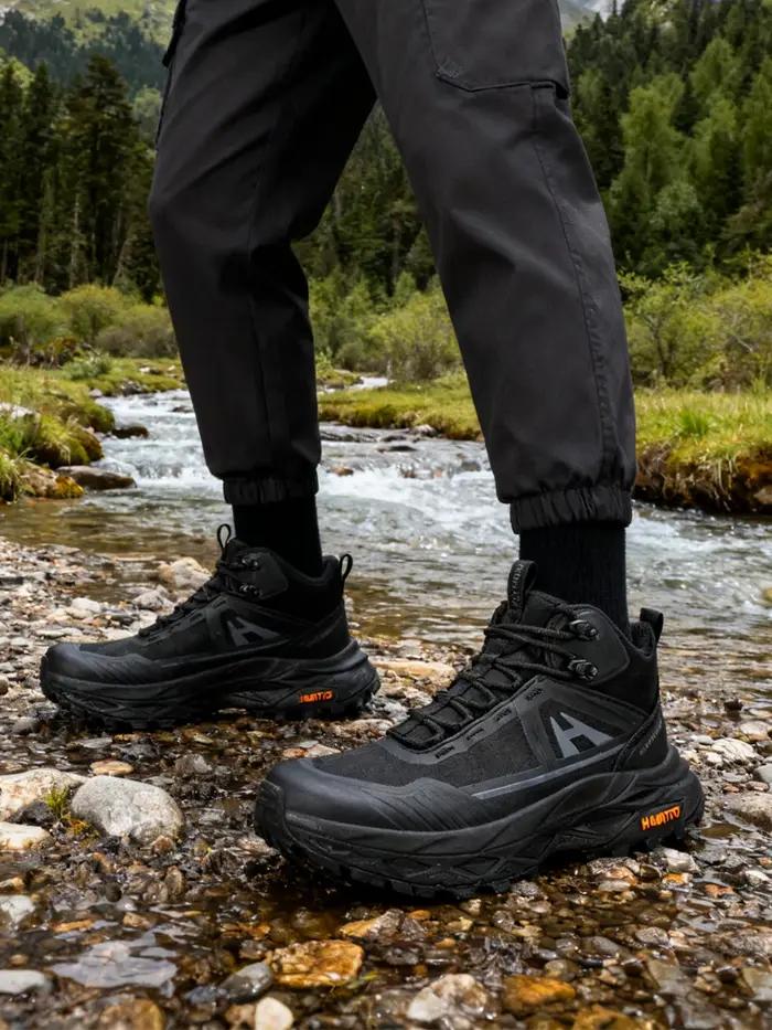 HUMTTO bottes de randonnée hommes chaussures de chasse imperméables maille tactique désert Combat ch