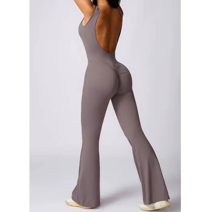 Ensemble yoga femme une pièce - Combinaison fitness legging body nouveau sport été