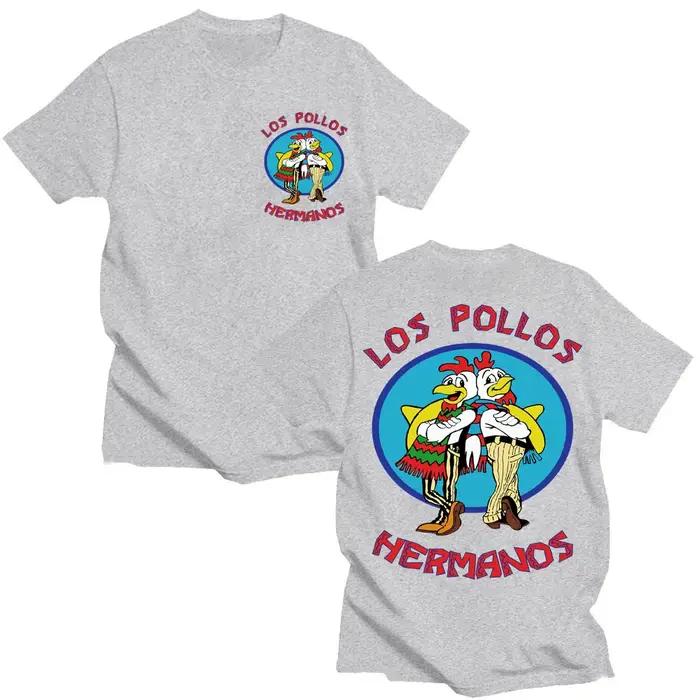 T-shirts de la série télévisée Breaking Bad Los Pollos Hermanos, T-shirt drôle des frères poulets po