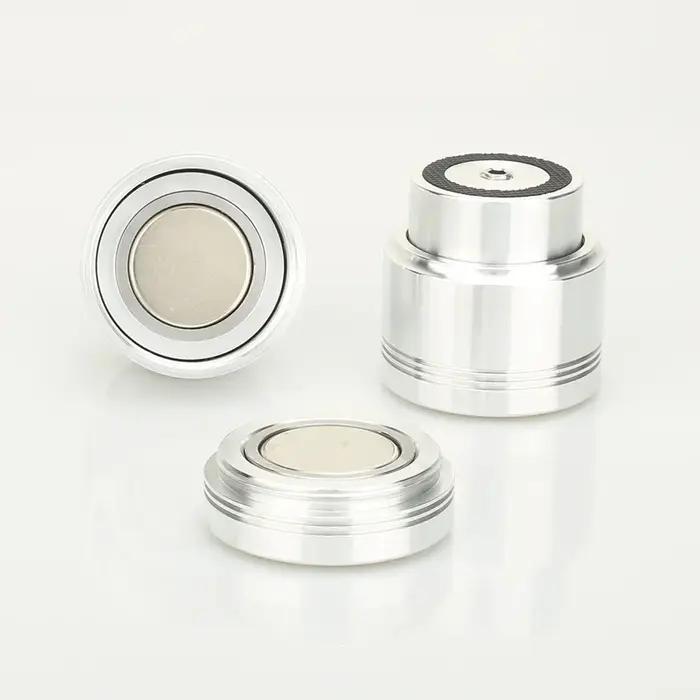 Haut-parleur flottant Maglev en alliage d'aluminium, support d'amplificateur, pointes de disques, le