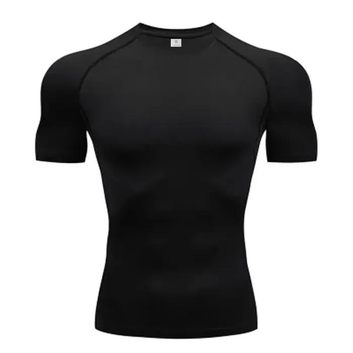 Vêtements de Compression pour hommes collants d'été t-shirt élastique séchage rapide vêtements de sp