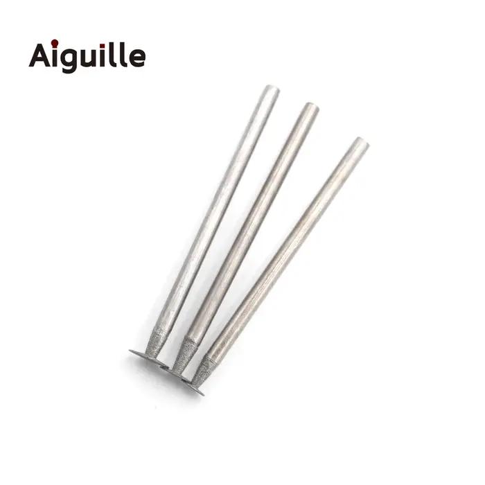 Tige de type K 2,35 mm 120 # Fraises de meulage diamantées 0.5-10mm, mèches de meulage des dents,