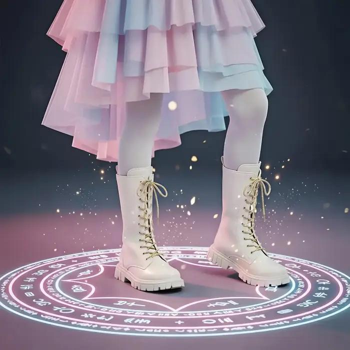 Bottes en cuir PU blanc pour filles, Chic, Style coréen, mode décontractée et polyvalente, sangle la