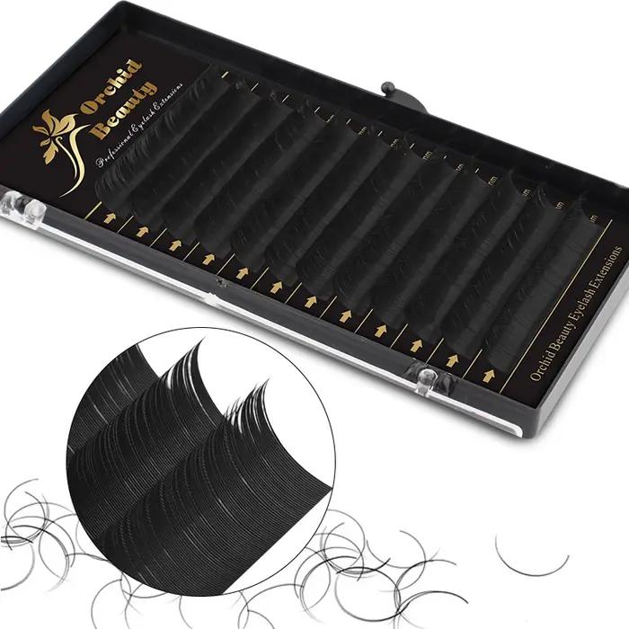 Lot de faux-cils orchidées 8-15mm, extensions de cils en faux vison de qualité supérieure, mélange d
