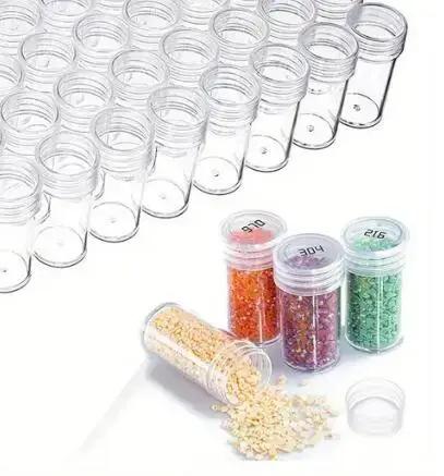 Étiquettes autocollantes rondes pour outils de peinture diamant, 500 grilles, boîte de rangement pou