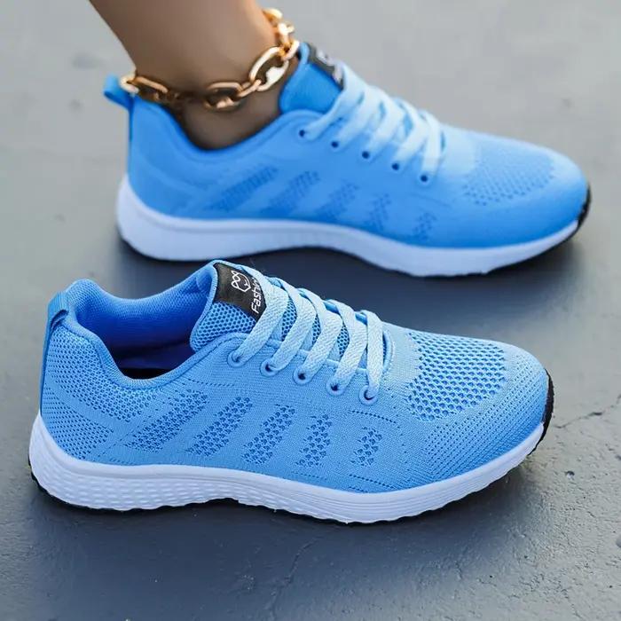 Baskets légères et respirantes pour femmes, chaussures de course en maille confortables pour l'extér