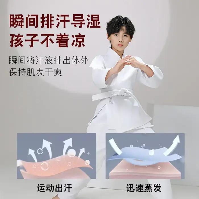 Nouvel uniforme de karaté respirant pour enfants et adultes, pantalons et vestes légers, uniforme d'