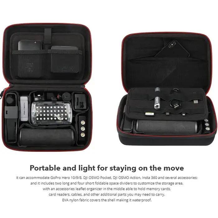 IcalYTECH-Étui de transport pour appareil photo, boîte de rangement, sac à main, convient pour batte