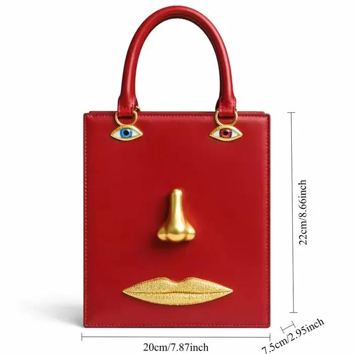 Sac à main tendance pour femmes, portrait personnalisé, sac bandoulière rétro