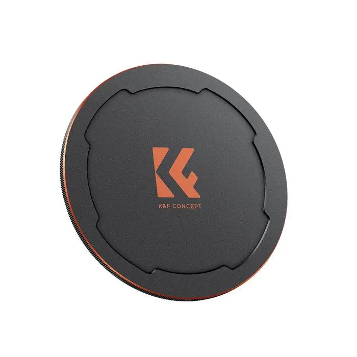 K & F Concept – capuchon d'objectif de caméra magnétique en métal, convient uniquement aux filtres m