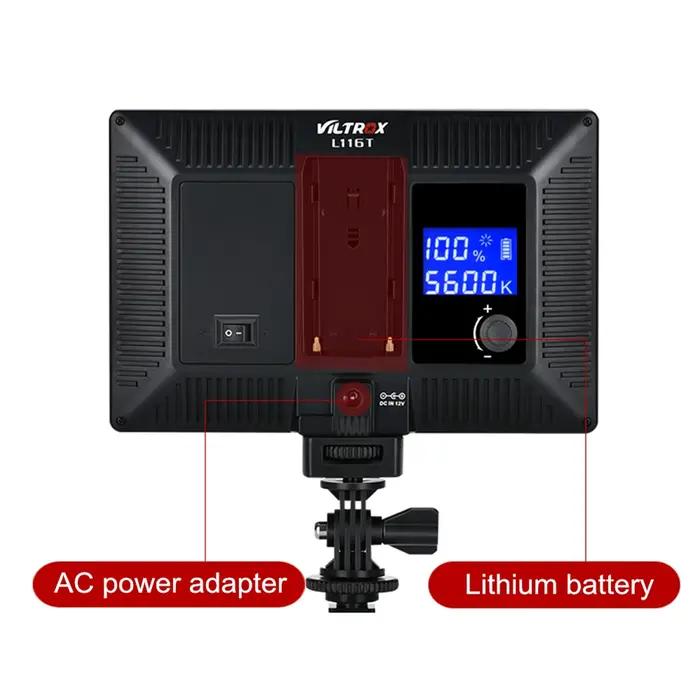 Viltrox – lampe vidéo LED L116T, écran LCD bicolore Ultra-mince, panneau d'éclairage de Studio à int