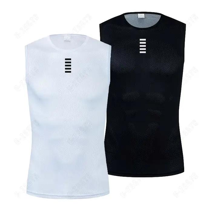 Couche de Base de cyclisme, sous-vêtements réfléchissants, maillot de cyclisme blanc, gilet de Sport