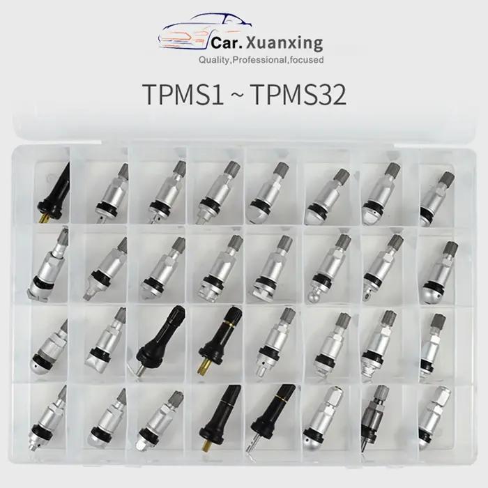 4 pièces TPMS Valve capteur de pression des pneus Valves métal caoutchouc toutes les voitures pour M