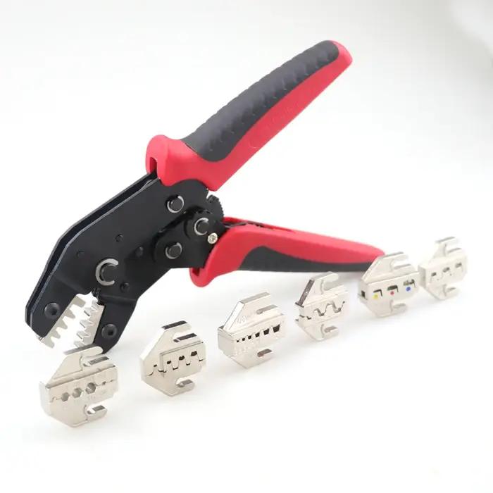 Ensemble d'outils de sertissage, pinces pressées, outils d'électricien, pince de bornes électriques,