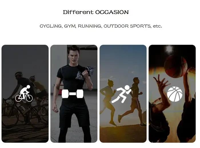 T-shirt compression homme manches courtes - Haut sport respirant pour musculation et course d'été